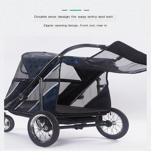 Pet Strollers Pet Stroller is Convenient and Simple, Foldable, Lightweight Material, Medium and Large Size for Cats and Dogs Pet Stroller Medium in Saudi Arabia