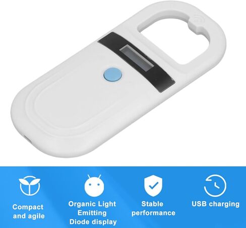 Animal Chip Scanner for Pet, 134.2KHz 5V USB2.0 Animal Supports FDXB ISO11784 / 11785 Pet Microchip Scanner EMID Microchip Reader for Animal Identification Management in Saudi Arabia