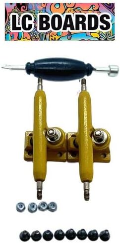 Generic LC Boards Fingerboard 34MM Trucks PRO Shaped with Lock Nuts (Purple) in Saudi Arabia
