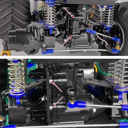 دعامة تثبيت ثابتة من ألياف الكربون لـ 1/10 Tamiya Clod Buster، أجزاء ترقية سيارة RC 4x4x4 in Kuwait