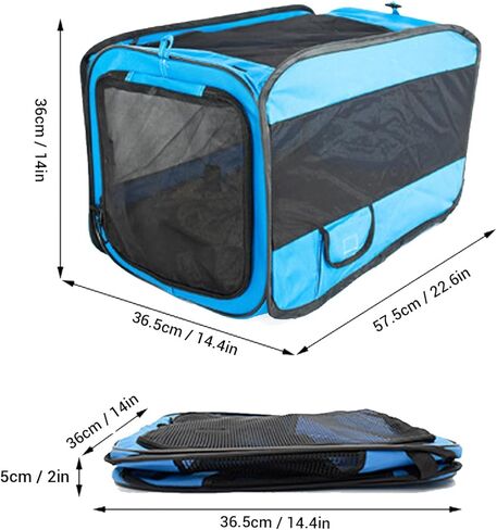 HEEPDD Collapsible Pet Carrier, Airline Approved Portable Cat and Dog Crate with Water Proof Bottom Liner and 5 Sided Mesh Walls, for Medium to Large Cats and Dogs in Saudi Arabia