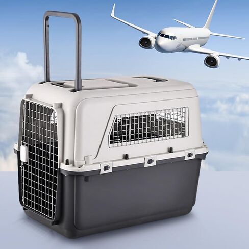 Heavy Duty Airline Travel Flight Carrier Length 33in/Width 21.6in/Height 25.2in Cats Pet Travel Carrier Portable Kennel in Saudi Arabia
