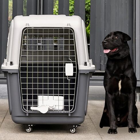 Heavy Duty Airline Travel Flight Carrier Length 33in/Width 21.6in/Height 25.2in Cats Pet Travel Carrier Portable Kennel in Saudi Arabia