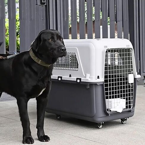 Heavy Duty Airline Travel Flight Carrier Length 33in/Width 21.6in/Height 25.2in Cats Pet Travel Carrier Portable Kennel in Saudi Arabia