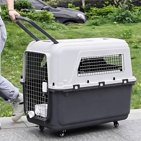 Heavy Duty Airline Travel Flight Carrier Length 33in/Width 21.6in/Height 25.2in Cats Pet Travel Carrier Portable Kennel in Saudi Arabia
