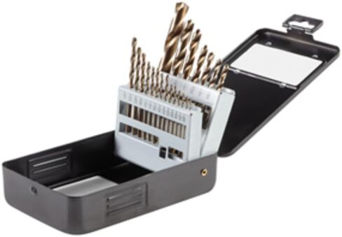 BOSCH GO21 21-Piece Assorted Set Gold Oxide Drill Bits with Included Case Standard Shank Diameters for General Purpose Applications in Wood, Plastic, Light-Gauge Metal in Kuwait