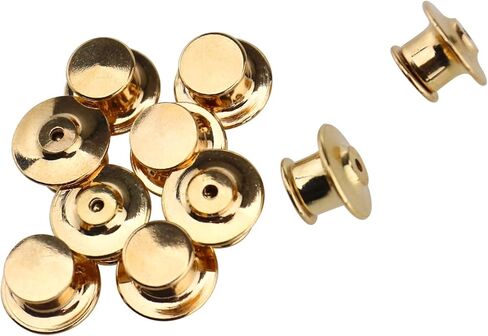 SING F LTD 10pcs Metal Locking Flathead Lapel Pin Back Clutch Clasp Fastener Spring Loaded No Tool Required in Saudi Arabia