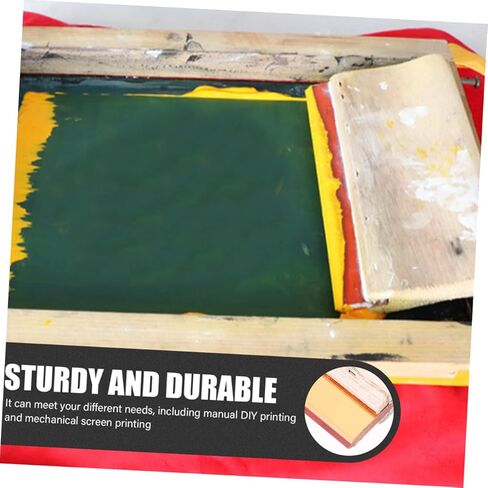 STOBOK 2Pcs Wooden Screen Printing Squeegee Set Sturdy Ink Scratch Board for Hobby Printers Multi-Use Printing Tool for Water and Oil-Based Inks in Saudi Arabia