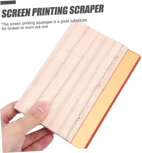 STOBOK 2Pcs Wooden Screen Printing Squeegee Set Sturdy Ink Scratch Board for Hobby Printers Multi-Use Printing Tool for Water and Oil-Based Inks in Saudi Arabia