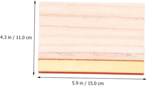 OSALADI 2Pcs Wooden Screen Printing Squeegee for Oil and Water-Based Inks Sturdy Ink Scratch Board for Artists for Screen Printing Projects in Kuwait