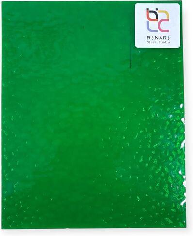 Wissmach Stained Glass Sheet: Green English Muffle | Curated by BiNARi Glass Studio in Saudi Arabia