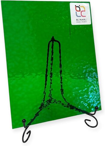Wissmach Stained Glass Sheet: Green English Muffle | Curated by BiNARi Glass Studio in Saudi Arabia