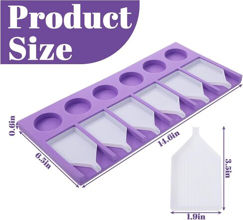 Diamond Art Trays, Bead Sorting Tray Storage Containers Organizers, Diamond Art Tools and Accessories for Glitter Rhinestones 5D Embroidery Painting DIY Crafts in Saudi Arabia