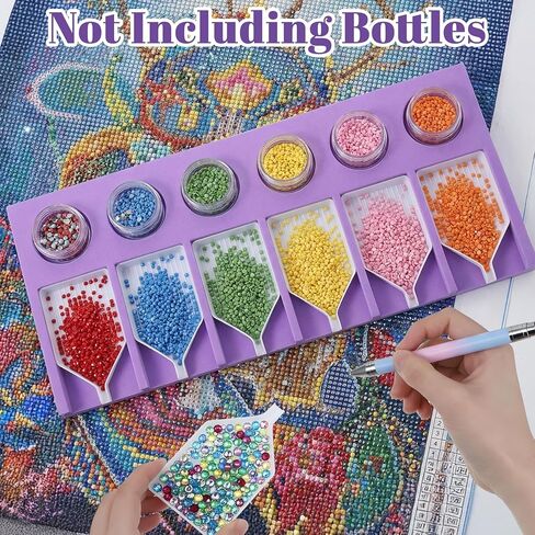 Diamond Art Trays, Bead Sorting Tray Storage Containers Organizers, Diamond Art Tools and Accessories for Glitter Rhinestones 5D Embroidery Painting DIY Crafts in Saudi Arabia