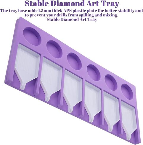 Diamond Art Trays, Bead Sorting Tray Storage Containers Organizers, Diamond Art Tools and Accessories for Glitter Rhinestones 5D Embroidery Painting DIY Crafts in Saudi Arabia