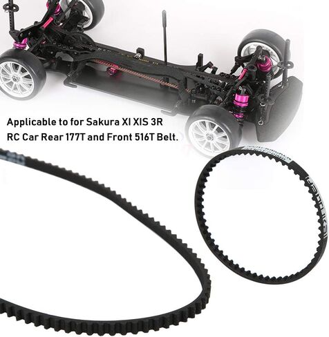 مجموعة حزام السيارة Acouto RC لـ XI XIS 177T/516T - سهلة التركيب وقطع الغيار (أسود) in Saudi Arabia