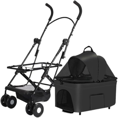 Pet Strollers Pet Cart Cat And Dog Small Dog Stroller Small Dog Cat Teddy Stroller Lightweight Pet Stroller For Outings Pet Stroller Medium(Blue) in Kuwait