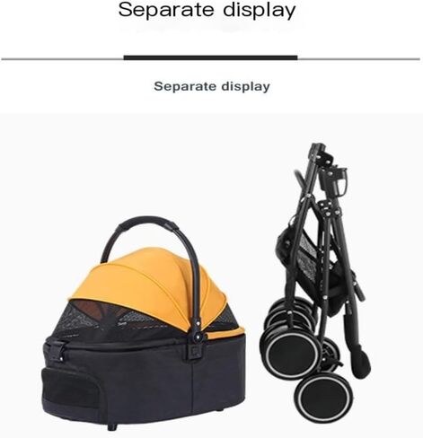 Pet Strollers Pet Stroller Cat And Dog Four-wheel Stroller Pet Outdoor Stroller Separate Stroller Cat Stroller Dog Stroller Pet Stroller Medium in Kuwait