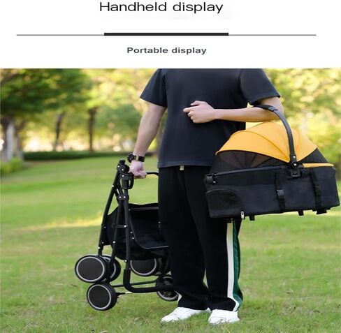 Pet Strollers Pet Stroller Cat And Dog Four-wheel Stroller Pet Outdoor Stroller Separate Stroller Cat Stroller Dog Stroller Pet Stroller Medium in Kuwait