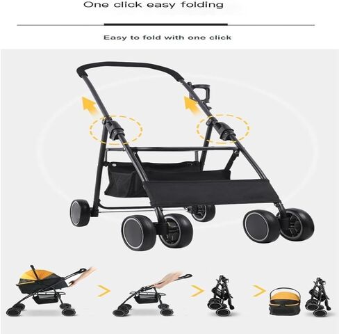 Pet Strollers Pet Stroller Cat And Dog Four-wheel Stroller Pet Outdoor Stroller Separate Stroller Cat Stroller Dog Stroller Pet Stroller Medium in Kuwait