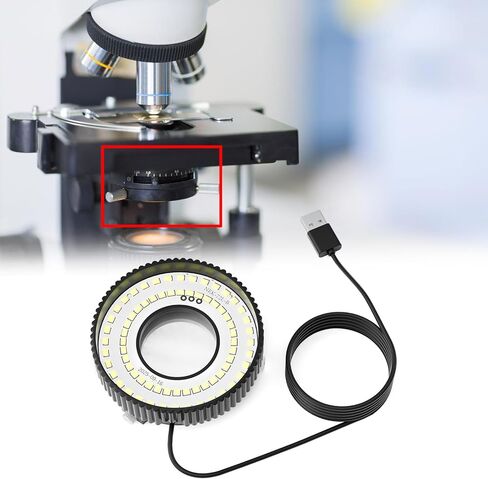 ضوء مجهر مستقطب صغير الحجم وخفيف الوزن مع 72 لمبة LED عالية السطوع تعمل بمنفذ USB لتطبيقات مختلفة in Kuwait