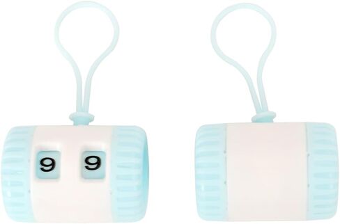 Connimonet Row Counter for Knitting,2 PCS Per Box, with Hanging Cord,Knitting Needle Marking Tool, Plastic Knitting Stitch Counter, Crochet Yarn Row Counter (Blue) in Saudi Arabia