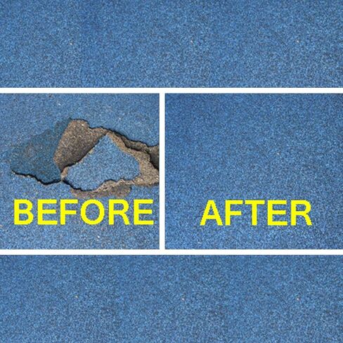 مجموعة إصلاح مصبوبة - حبيبات EPDM لإصلاحات أسطح الملعب المطاطية المصبوبة في مكانها - طبقة التآكل (جامبو - 10 قدم مربع، قشر البيض) in Kuwait