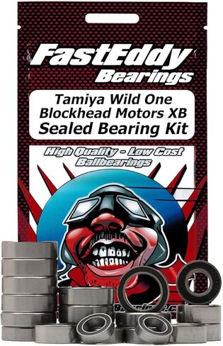 محامل FastEddy متوافقة مع مجموعة المحامل محكمة الغلق من Tamiya Wild One Blockhead Motors XB in Kuwait