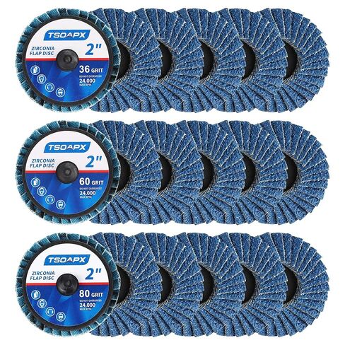 10 Pcs 2" Non-Woven Strip Discs, Purple | Quick strip disc for die grinder, clean welds paint rust removal, sanding polishing, quick-change in Saudi Arabia