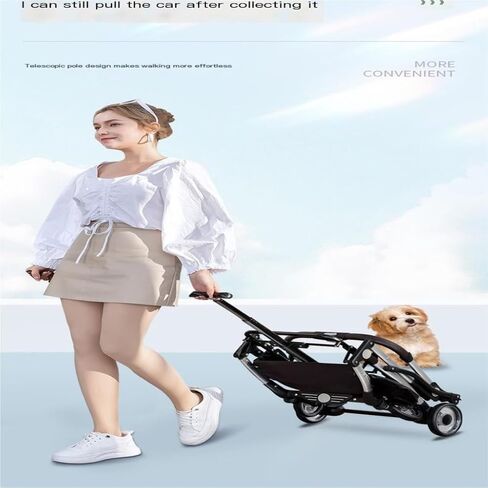 Pet Strollers Pet Stroller Dog Cat Aluminum Tube Stroller Lightweight Foldable Pet Stroller Outdoor Portable Pet Stroller Pet Stroller Medium in Kuwait