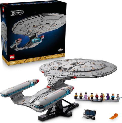 LEGO Icons Star Trek: U.S.S. Enterprise NCC-1701-D Collectible Building Sets for Adults - Room or Office Decor for Men & Women, Ages 18+ - Star Trek Gifts for Fans - 10356 in Saudi Arabia
