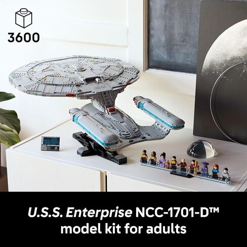LEGO Icons Star Trek: U.S.S. Enterprise NCC-1701-D Collectible Building Sets for Adults - Room or Office Decor for Men & Women, Ages 18+ - Star Trek Gifts for Fans - 10356 in Saudi Arabia