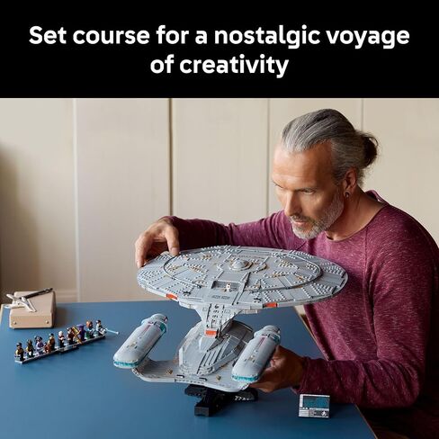 LEGO Icons Star Trek: U.S.S. Enterprise NCC-1701-D Collectible Building Sets for Adults - Room or Office Decor for Men & Women, Ages 18+ - Star Trek Gifts for Fans - 10356 in Saudi Arabia