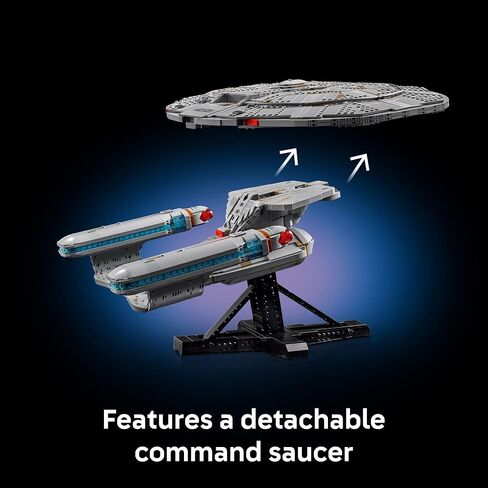 LEGO Icons Star Trek: U.S.S. Enterprise NCC-1701-D Collectible Building Sets for Adults - Room or Office Decor for Men & Women, Ages 18+ - Star Trek Gifts for Fans - 10356 in Saudi Arabia