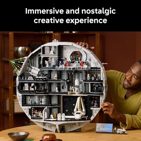 LEGO Star Wars Death Star Building Set for Adults, Ages 18+ - Collectible & Room Decor for Office, Bedroom, or Book Shelf - Fun Activity for Men, Women, & Movie Fans - Gift Idea for Birthdays - 75419 in Saudi Arabia