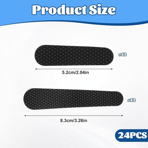 24pcs Non-Slip Shoulder Bag Strap Gripper Holder Black Rubber Adhesive Purse Strap Strip Grip Holder for Handbag Tote Backpack Anti-Falling Self-Adhesive Straps Gummy in Kuwait
