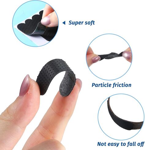 24pcs Non-Slip Shoulder Bag Strap Gripper Holder Black Rubber Adhesive Purse Strap Strip Grip Holder for Handbag Tote Backpack Anti-Falling Self-Adhesive Straps Gummy in Kuwait