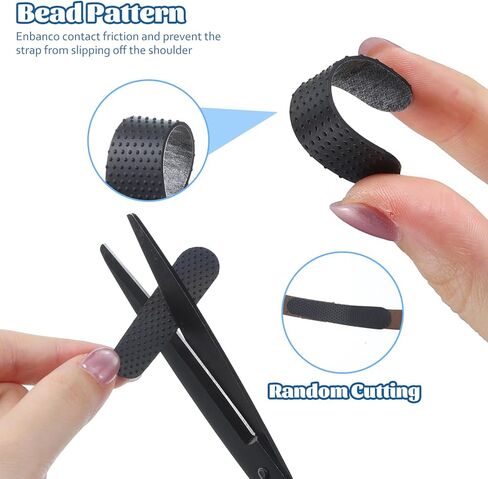 24pcs Non-Slip Shoulder Bag Strap Gripper Holder Black Rubber Adhesive Purse Strap Strip Grip Holder for Handbag Tote Backpack Anti-Falling Self-Adhesive Straps Gummy in Kuwait