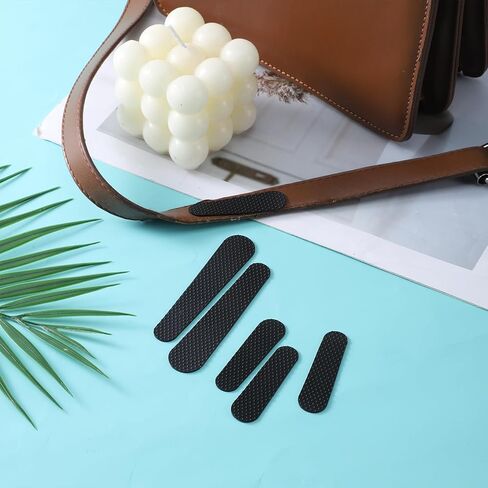 24pcs Non-Slip Shoulder Bag Strap Gripper Holder Black Rubber Adhesive Purse Strap Strip Grip Holder for Handbag Tote Backpack Anti-Falling Self-Adhesive Straps Gummy in Kuwait