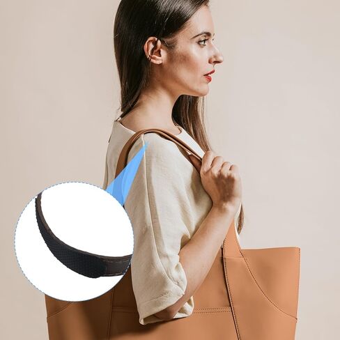 24pcs Non-Slip Shoulder Bag Strap Gripper Holder Black Rubber Adhesive Purse Strap Strip Grip Holder for Handbag Tote Backpack Anti-Falling Self-Adhesive Straps Gummy in Kuwait