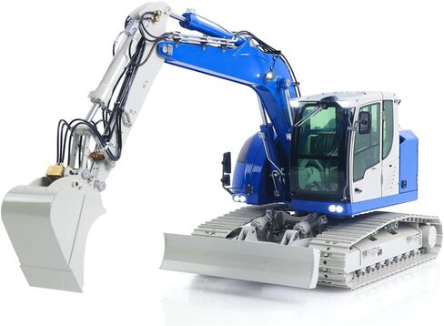 Jd Model 1/14 2Arms 7Ch RC حفار هيدروليكي سريع الإصدار مقرنة معدنية للتحكم في الراديو حفار بناء مركبة خفيفة صوت هواية الصف نموذج للأعمار من 14 عامًا فما فوق in Kuwait