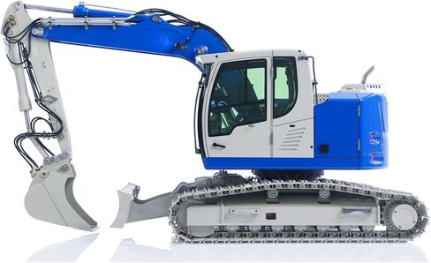 Jd Model 1/14 2Arms 7Ch RC حفار هيدروليكي سريع الإصدار مقرنة معدنية للتحكم في الراديو حفار بناء مركبة خفيفة صوت هواية الصف نموذج للأعمار من 14 عامًا فما فوق in Kuwait