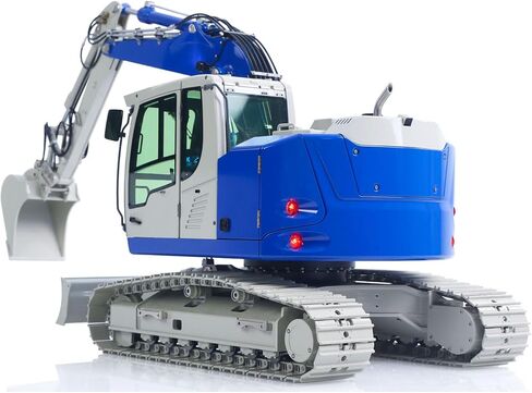 Jd Model 1/14 2Arms 7Ch RC حفار هيدروليكي سريع الإصدار مقرنة معدنية للتحكم في الراديو حفار بناء مركبة خفيفة صوت هواية الصف نموذج للأعمار من 14 عامًا فما فوق in Kuwait