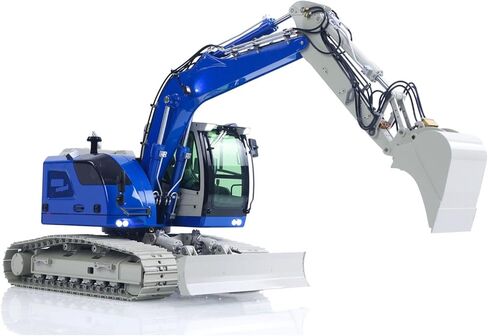 Jd Model 1/14 2Arms 7Ch RC حفار هيدروليكي سريع الإصدار مقرنة معدنية للتحكم في الراديو حفار بناء مركبة خفيفة صوت هواية الصف نموذج للأعمار من 14 عامًا فما فوق in Kuwait