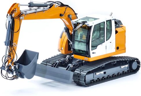 Jdm-208 1/14 7Ch حفار هيدروليكي للتحكم عن بعد R920 2Arms Metal RC Digger Flysky Pl18 Ev Lite نظام الصوت المقرنة السريعة نموذج درجة الهوايات للأعمار من 14 عامًا فما فوق in Kuwait