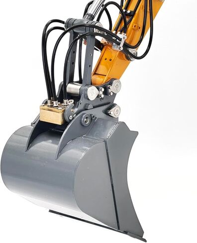 Jdm-208 1/14 7Ch حفار هيدروليكي للتحكم عن بعد R920 2Arms Metal RC Digger Flysky Pl18 Ev Lite نظام الصوت المقرنة السريعة نموذج درجة الهوايات للأعمار من 14 عامًا فما فوق in Kuwait