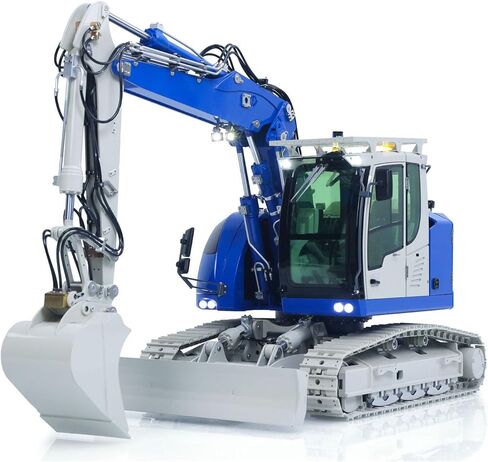 8Ways Valve Metal 1/14 RC Hydraulic Excavator Lr914 Pro Max Remote Control Digger Construction Car Pl18Ev Lite Radio Battery Hobby Grade Model for Ages 14+ in Saudi Arabia