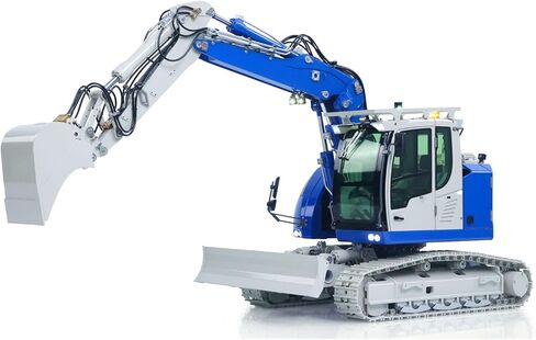 8Ways Valve Metal 1/14 RC Hydraulic Excavator Lr914 Pro Max Remote Control Digger Construction Car Pl18Ev Lite Radio Battery Hobby Grade Model for Ages 14+ in Saudi Arabia