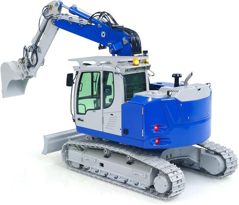 8Ways Valve Metal 1/14 RC Hydraulic Excavator Lr914 Pro Max Remote Control Digger Construction Car Pl18Ev Lite Radio Battery Hobby Grade Model for Ages 14+ in Saudi Arabia