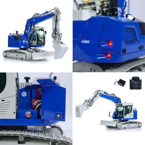 8Ways Valve Metal 1/14 RC Hydraulic Excavator Lr914 Pro Max Remote Control Digger Construction Car Pl18Ev Lite Radio Battery Hobby Grade Model for Ages 14+ in Saudi Arabia